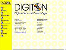 Tablet Screenshot of digiton.de